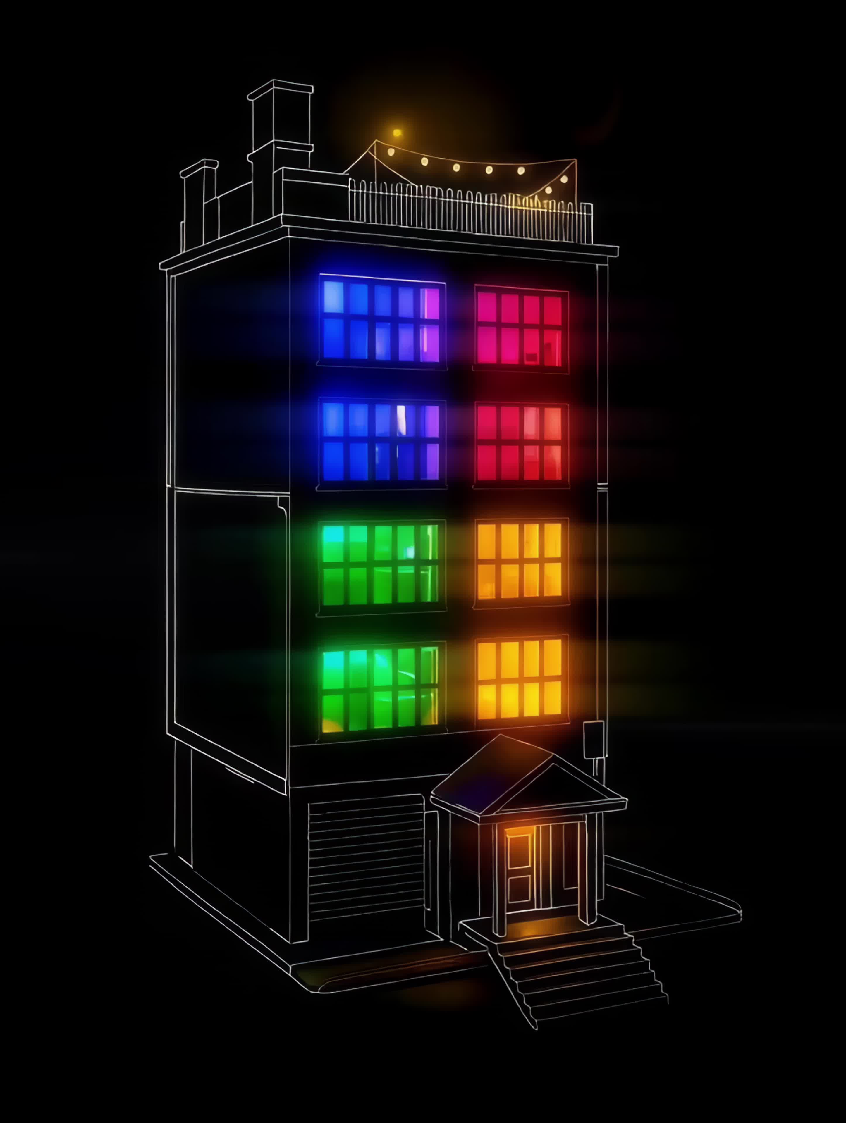 Rotating view of The House Party